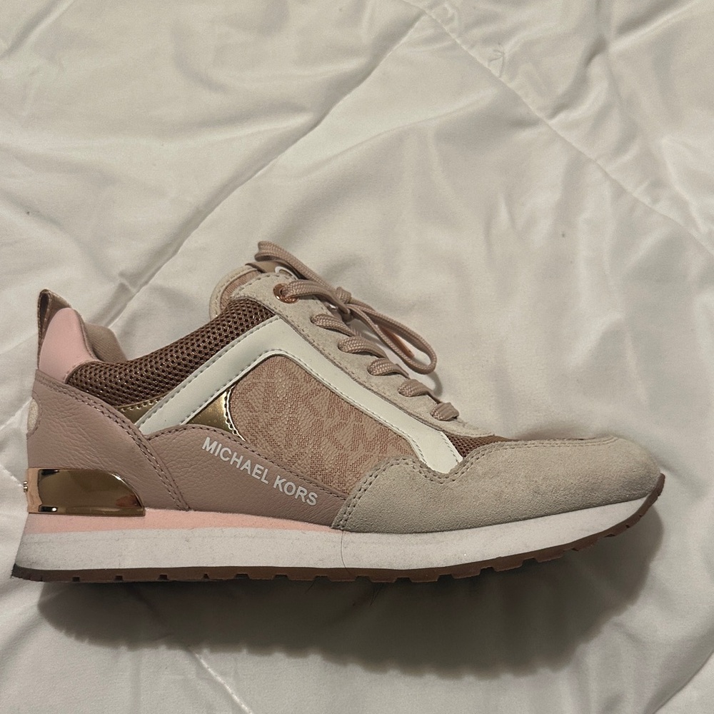 Michael Kors Pink and Cream Sneakers